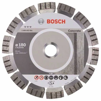 Deimantinis pjovimo diskas Bosch BEST FOR CONCRETE; 180 mm