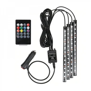 Automobilio salonas RGB LED lemputė.