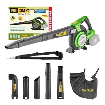 Akumuliatorinis lapų pūstuvas ProCraft VB20, 2x20 V, (be akum. ir krov.)