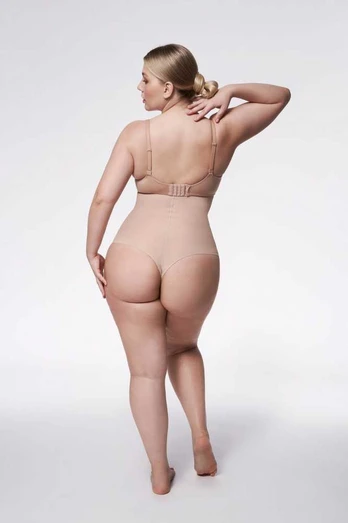 Julimex Siaurikės (stringai) 275 Basic High-Waist String apatiniai - smėlio