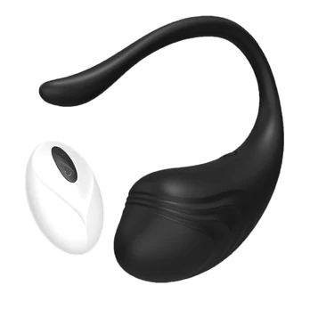 Crushious Tamago Black - Wireless Rechargeable Vibrating Egg 9 Modes