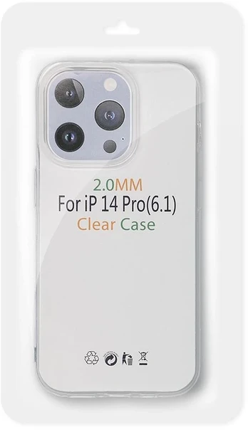 Dėklas Oem Case for Poco F9 Pro Clear Case 2 mm (camera protection) transparent