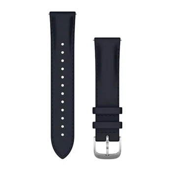 Acc, vivomove, Luxe, 20mm, Leather, Silver, Navy