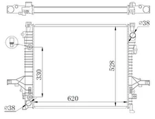 Variklio radiatorius NRF NRF 550019