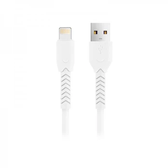 TelForceone Maxlife MXUC-04 kabelis USB - Lightning 1,0 m 3A baltas
