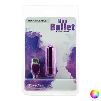 Eropartner PowerBullet Mini Vibrating Massager 9 Modes USB Rechargeable Violetinė