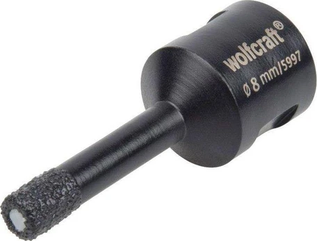 Grąžtas Wolfcraft Diamond pjūklas įdėklams 8 mm Wolfcraft Ceramic/M14, itin greitas