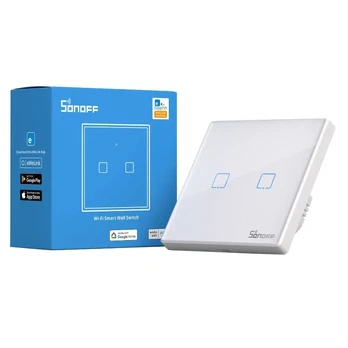 Smart Switch WiFi + RF 433 Sonoff T2 EU TX (2 kanalų)