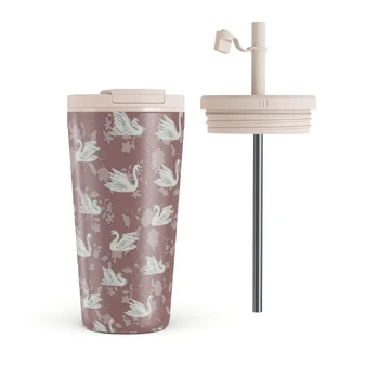 Evermore - Travel Mug, 500 ml / Flap & Straw Set