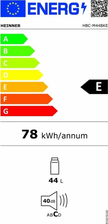 Vyno spintelė HBC-M44BKE HEINNER
