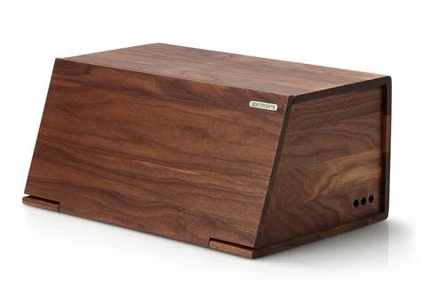 Breadbox, walnut finish