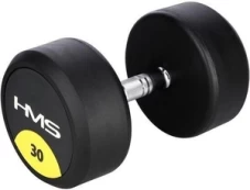 HG PRO 30 KG RUBBER DUMBBELL HMS kaina
