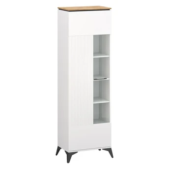 Vitrina Velutto 1W, balta/ruda