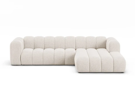 Modular Right Corner Sofa, "Lupine", 4 Seats, 290x177x70, Light Beige