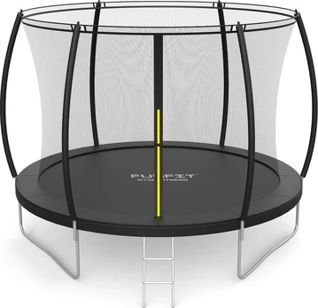 Batutas Funfit Premium, 252 cm, su tinklu, su kopėčiomis