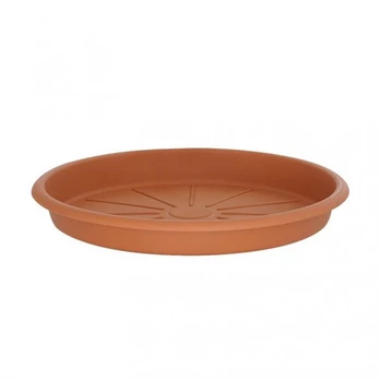 Plastikinė vazono lėkštė DOMOLETTI STTE0013-100, Ø13 cm,ruda