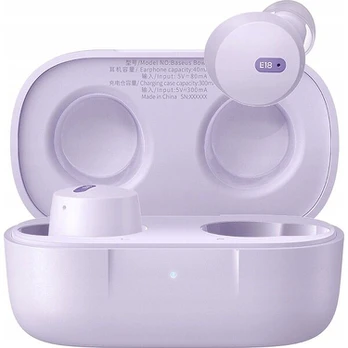Belaidės ausinės Baseus Bowie E18 TWS ENC IPX4 USB-C, violetinės