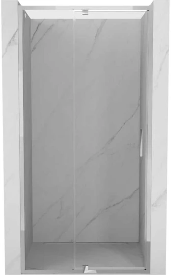 Dušo durys Mexen Exo, varstomos, 115 cm, transparent/chrome