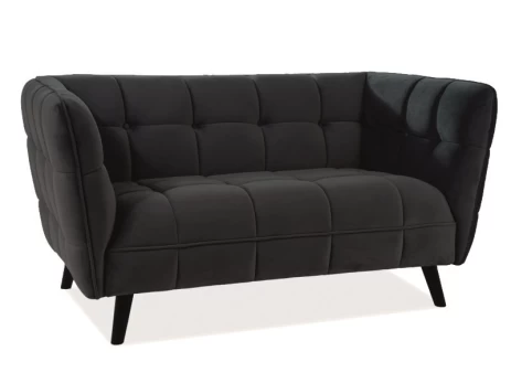 Sofa Siganl Castello 2 VELVET, juoda