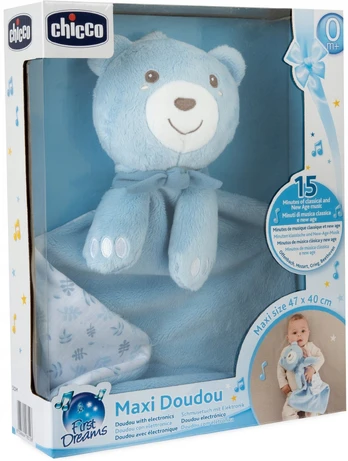 Migdukas, meškiukas Chicco Maxi Doudou, mėlynas