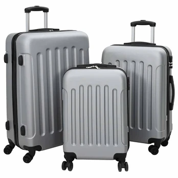 Lagaminas 3 pcs Sidabro 50 x 31 x 78 cm ABS plastikas
