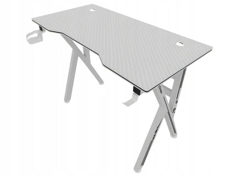 Žaidimų stalas Cobra CR2010, baltas, 100 × 50 × 75 cm