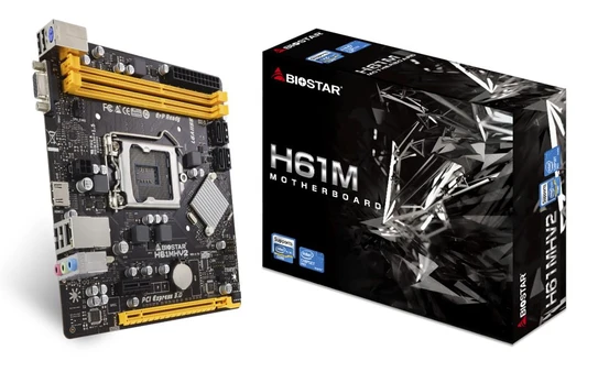 Pagrindinė plokštė Biostar H61MHV2/LGA 1155/Micro-ATX/Intel H61