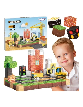 WOOPIE Magnetic Building Blocks Construction Site 115 pcs.