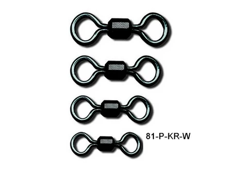 Suktukai ROBINSON Rolling swivel black, Dydis 8 (10)