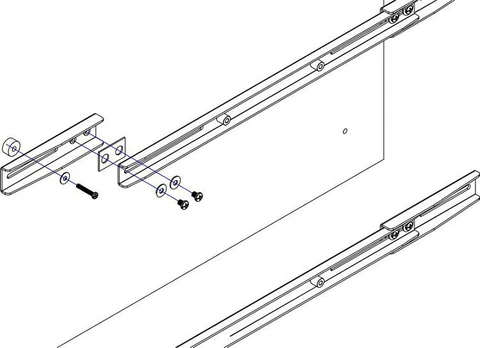 Laikiklis Neomounts VESA Conversion Strips - VESA 600x450 to 800x450