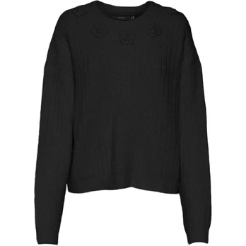 Megztinis moterims, Juoda, Aletta o-neck pullover