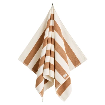 Vonios rankšluostis, Smėlio, Striped Towel 70 x 140