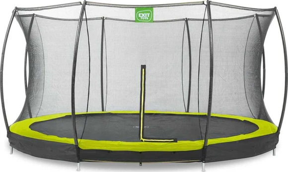 Įkasamas batutas su tinklu Exit Silhouette 427cm - Žalias
