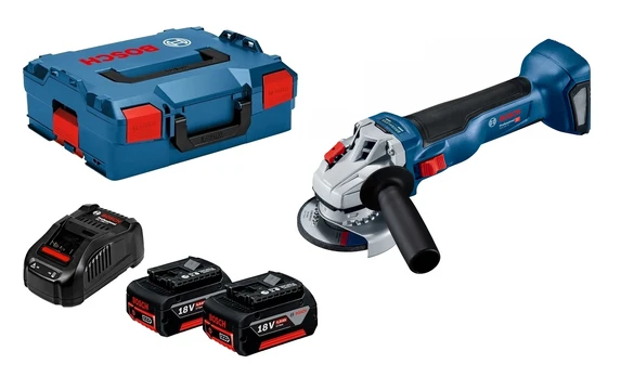 Bosch GWS 18V-10, LB 2x4.0, 18V-40