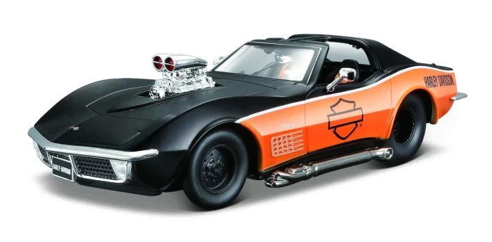 MAISTO DIE CAST 1:24 auto modelis H-D 1970 Chevrolet Corvette, 32193