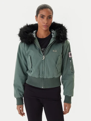 Juicy Couture Bomber striukė JCOIJ225553 Žalia Regular Fit