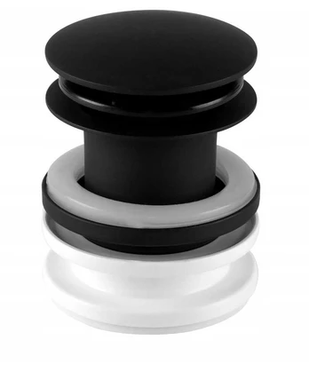 Cersanit DANGTELIS „CLICK-CLACK“ 1 1/4 x 60 mm, universalus, žemas, matinis, juodas
