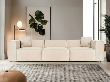 Atelier Del Sofa Modulinė sofa Lora 3 Seater - Kreminis