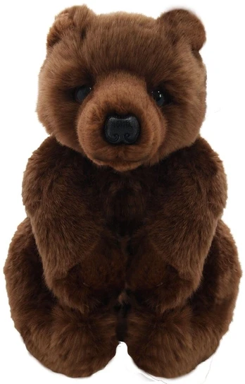 Pliušinis žaislas Beppe Brown Bear, rudas, 22 cm