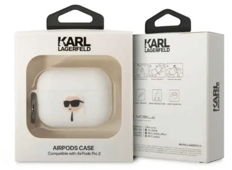 Dėklas Karl Lagerfeld KLAP2RUNIKH AirPods Pro 2 Baltas