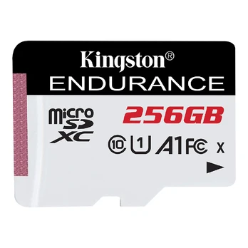 Kingston High-Endurance, microSDXC, 256 GB, balta - Atminties kortelė
