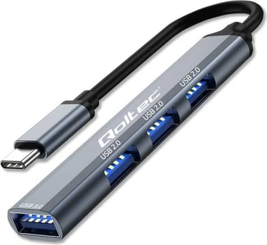 QOLTEC 53792 Hub Adapteris USB C 3.1 4in1