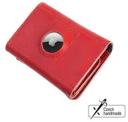 FIXED Tripple Wallet dėklas skirtas AirTag, raudonos spalvos