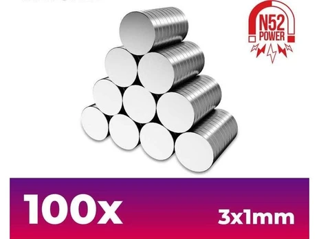 Green Stuff World Žalias stuff world - Neodimio magnetai 3x1mm - 100vnt 9263