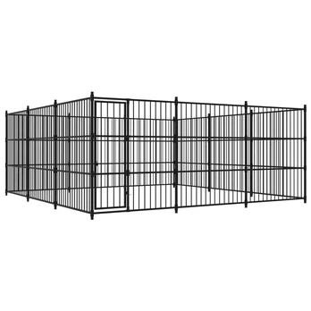 Lauko voljeras šunims, 450x450x185 cm