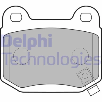 Stabdžių trinkelių rinkinys, diskinis stabdys DELPHI LP1839