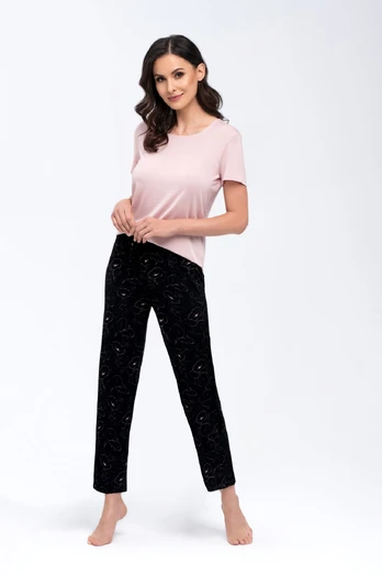 Pižama Koi Beige-black