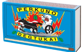 Degtukai PERKŪNO židinio kaina