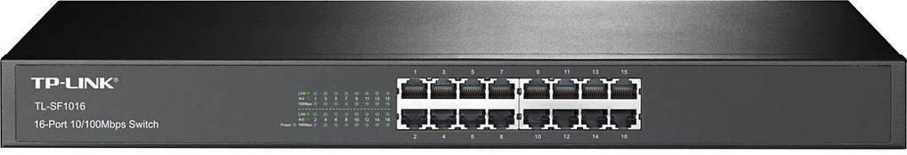 Šakotuvas TP-LINK 16port 10/100 Switch 19in-Rack