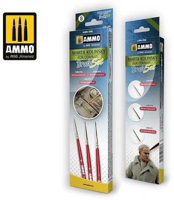 AMMO by MIG Jimenez AMMO MIG - Marta Kolinsky for Combat Set (Teptukų komplektas), 7608